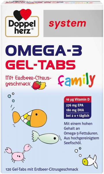 Doppelherz Omega-3 Gel-Tabs family 120 Stück