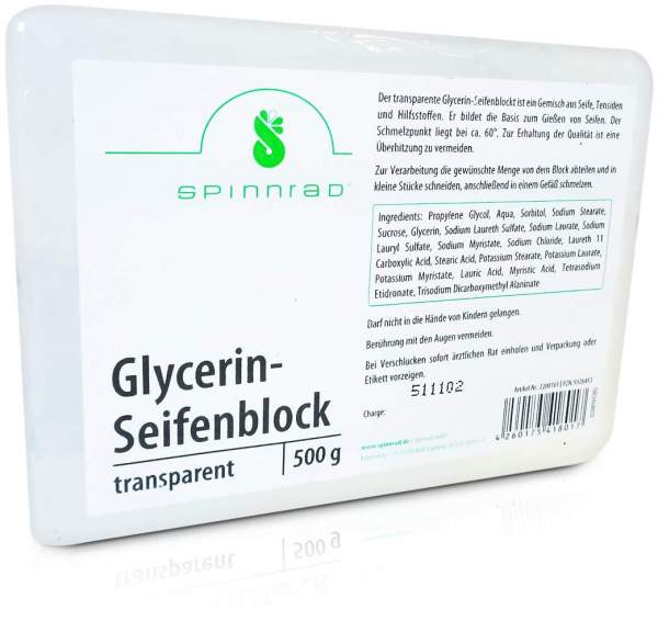Glycerinseifenblock Transparent 500 G Seife