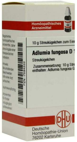 Dhu Adlumia Fungosa D12 Globuli 10 G