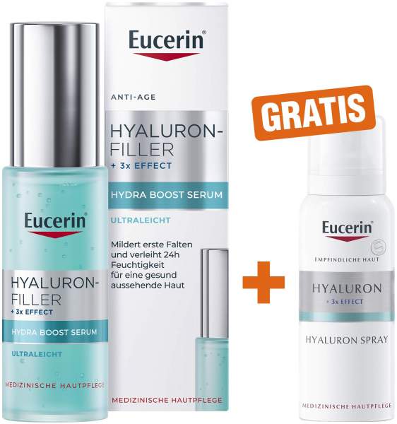 Eucerin Hyaluron-Filler Hydra Boost Serum 30 ml + gratis Eucerin Anti Age Hyaluron Spray 50 ml