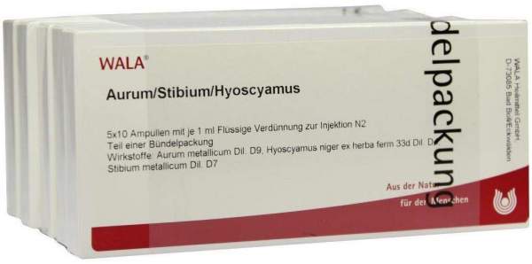 Wala Aurum Stibium Hyoscyamus Ampullen 50 X 1 ml