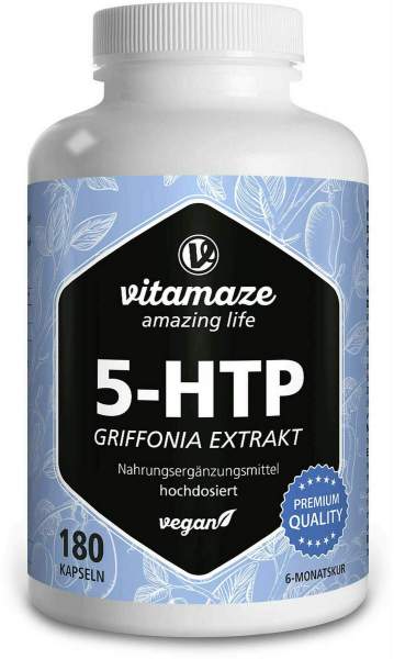 5-Htp 200 mg Griffonia Extrakt Hochdos. Vegan 180 Kapseln