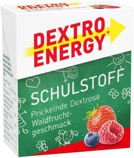 Dextro Energy Schulstoff Waldfrucht 50 G Taefelchen