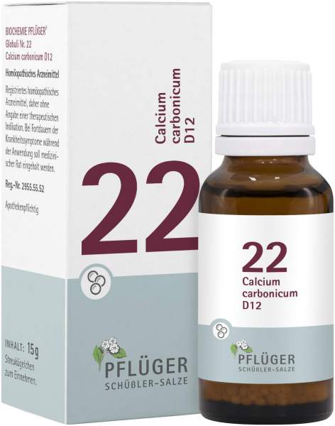 Biochemie Pflüger Nr. 22 Calcium Carbonicum D12 15 G Globuli