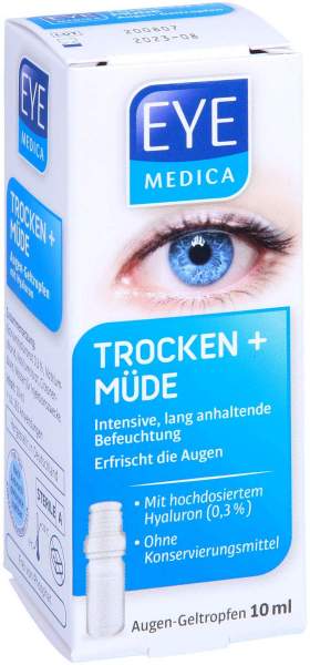 Eyemedica trocken + müde 0,3 % Hyaluron Augen-Geltropfen 10 ml