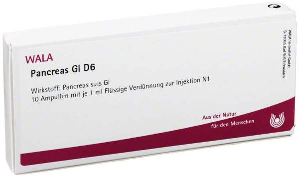 Pancreas Gl D 6 Ampullen 10 X 1 ml