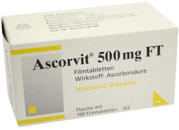 Ascorvit 500 mg 100 Filmtabletten