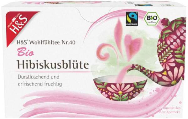H &amp; S Bio Hibiskusblüte 20 X 1,75 G Filterbeutel