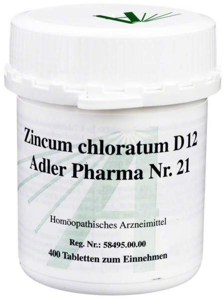 Zincum Chloratum D 12 Adler Pharma Nr. 21 400 Tabletten