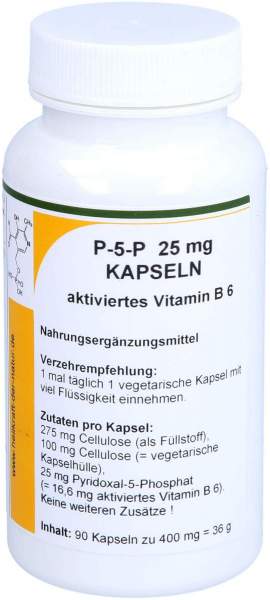 P-5-P 25 mg Aktiviertes Vitamin B 6 90 Kapseln