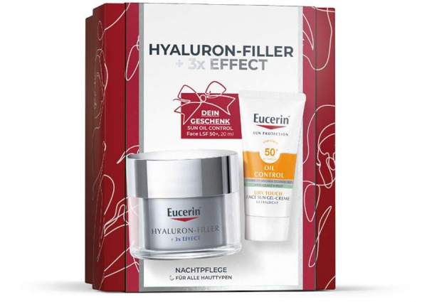 Eucerin Weihanchtsset Anti Age Hyaluron Filler Nachtpflege 50 ml