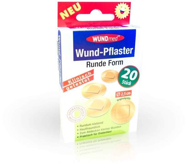 Wundpflaster Rund 2,5 cm 20 Pflaster
