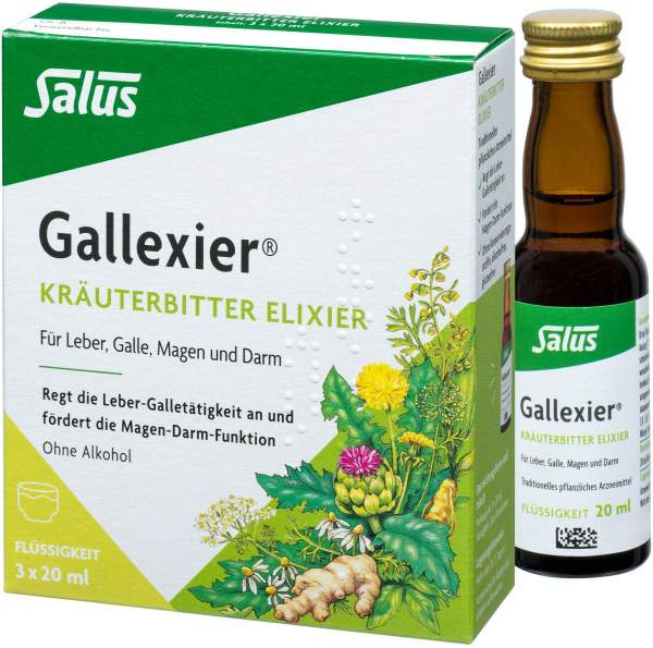 Gallexier Kräuter Elixier Salus 3 X 20 ml