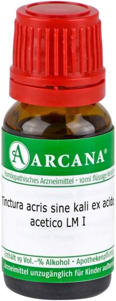 Tinctura Acris Sine Kali Ex Acido Acetico Lm 1 10 ml Dilution
