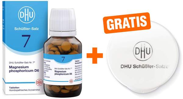 Biochemie DHU 7 Magnesium phosphoricum D6 - 200 Tabletten + gratis Tablettendose 1 Stück