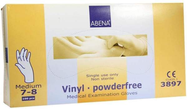Vinyl Handschuhe Puderfrei Medium Blau 100 Stück