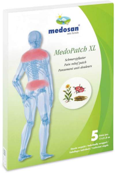 MedoPatch 24 H Schmerzpflaster XL für Rücken und Schulter 5 Stück