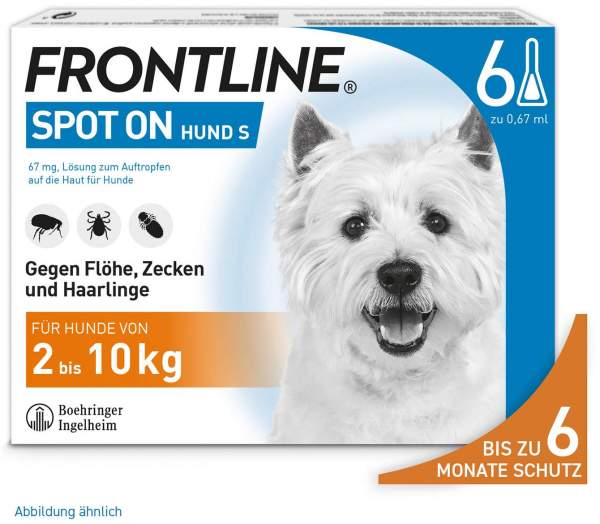 Frontline Spot On Hund S 2-10 kg 6 Pipetten