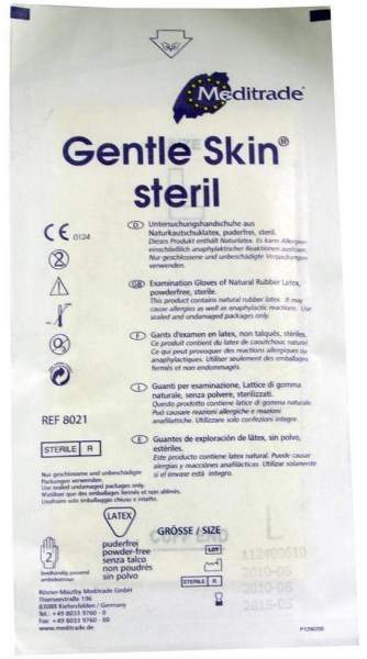Handschuhe Einmal Latex Puderfrei Steril Groß 1 Paar