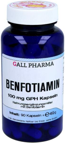 Benfotiamin 100 mg Gph Kapseln 90 Kapseln