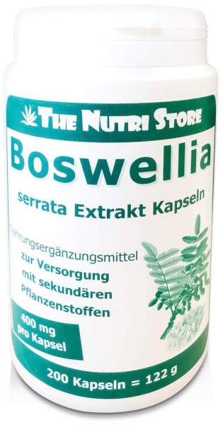 Boswellia 400 mg Extrakt Vegetarische Kapseln 200 Stück