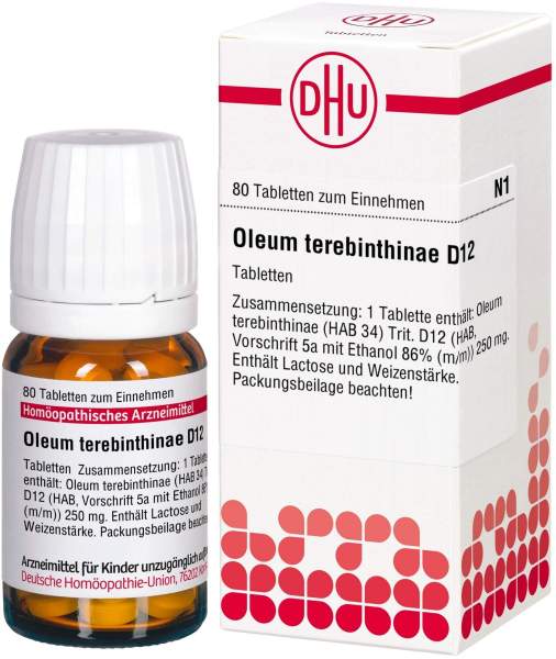 Oleum Terebinthinae D 12 80 Tabletten