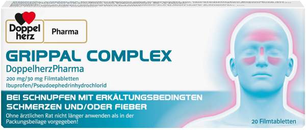 Grippal Complex Doppelherz Pharma 200 mg - 30 mg 20 Filmtabletten