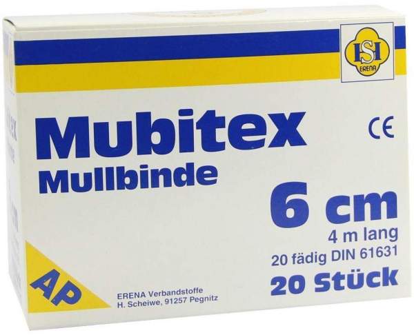 Mubitex Mullbinden 6cm Ohne Cellophan