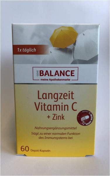 Gehe Balance Langzeit Vitamin C &amp; Zink 60 Depotkapseln