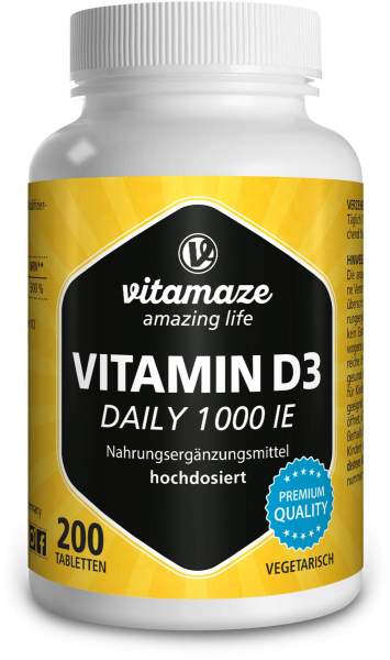 Vitamaze Vitamin D3 Daily 1000 Ie 200 Tabletten