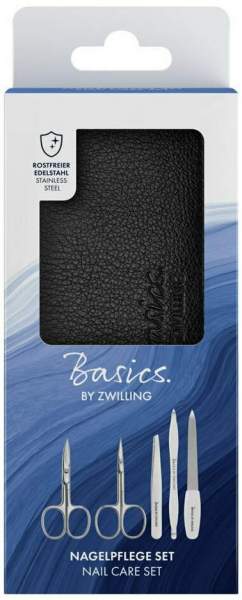 Zwilling Basics Etui Maniküre 5 Teilig Schwarz 1 Stück