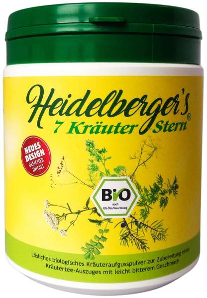 Heidelbergers 7 Kräuter Stern Bio-Qualität Pulver 250 G
