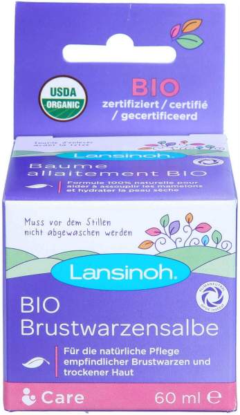 Lansinoh Bio Brustwarzensalbe 60 ml