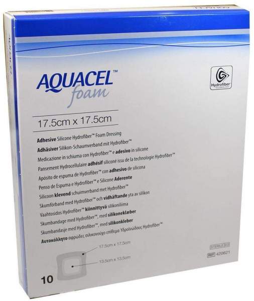 Aquacel Foam Adh 17,5x17,5 cm Verband