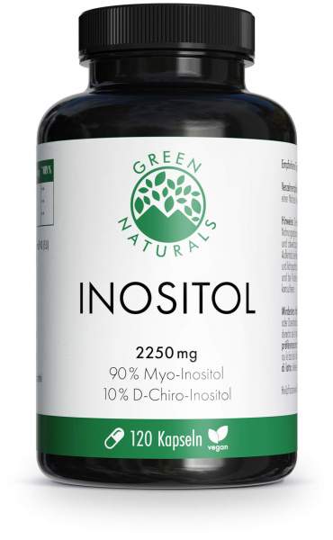 Green Naturals Myo-Inositol 2025 mg und D-Chiro 225 mg 120 Kapseln