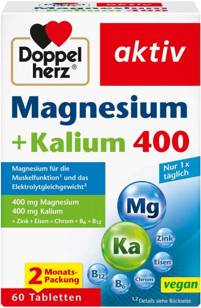 Doppelherz Aktiv Magnesium + Kalium 60 Tabletten