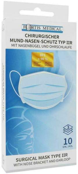 Fortis Medical Chirurgische Maske Typ Iir 10 Stück