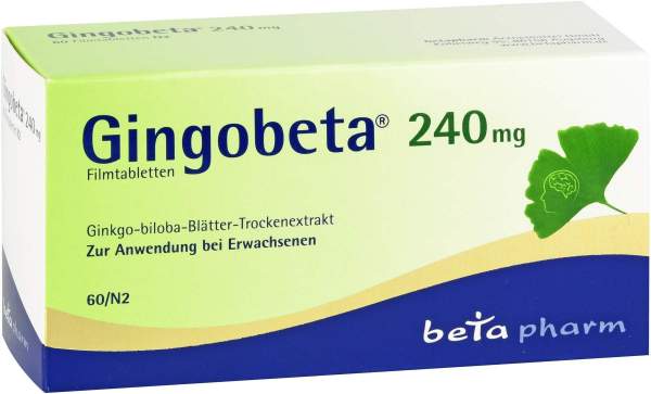 Gingobeta 240 mg Filmtabletten 60 Filmtabletten