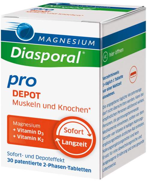 Magnesium Diasporal Pro DEPOT Muskeln und Knochen Tabletten 30 Stück