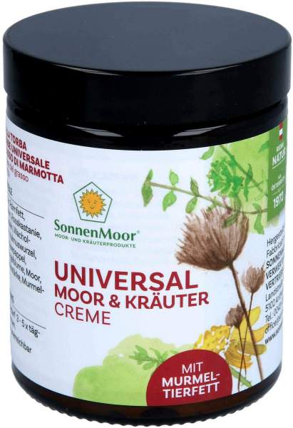 Universal Moor- u.Kräutercreme m.Murmeltierfett 140g