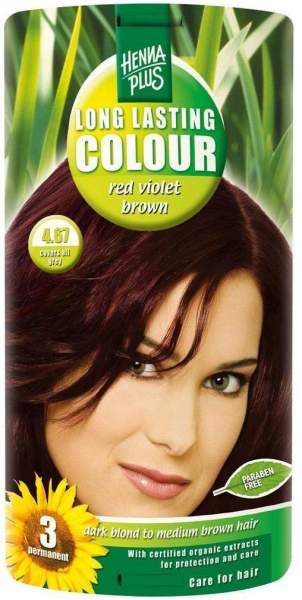 Hennaplus Long Lasting Red Violet Brown 4,67