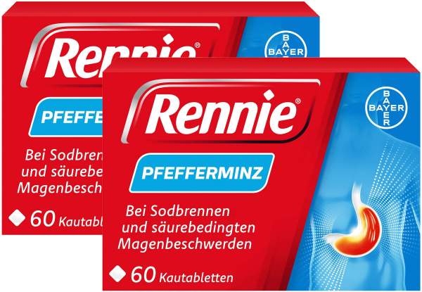 Rennie Pfefferminz 2 x 60 Kautabletten
