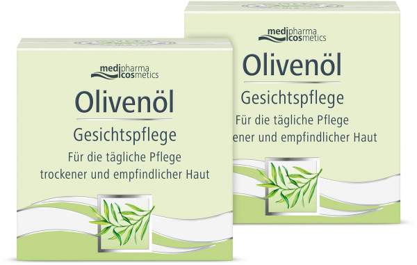medipharma cosmetics Olivenöl Gesichtspflege 2 x 50 ml Creme