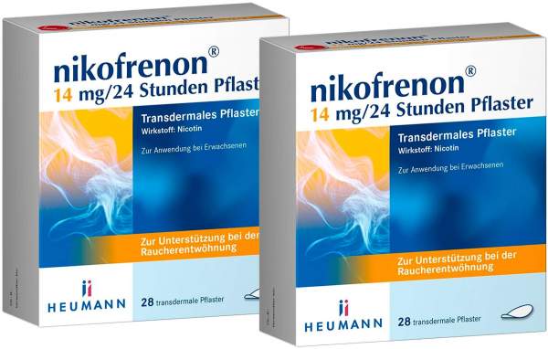 Nikofrenon 14 mg in 24 Stunden Pflaster 2 x 28 Stück