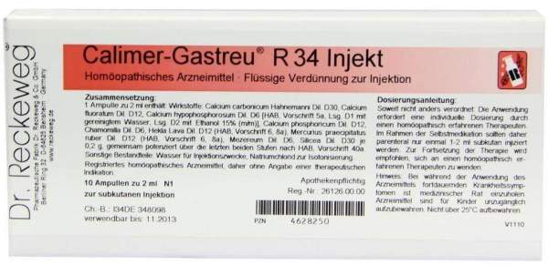 Calimer Gastreu R 34 Injekt Ampullen