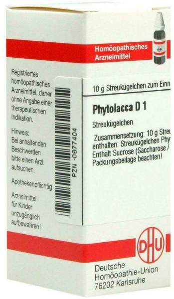 Dhu Phytolacca D1 Globuli