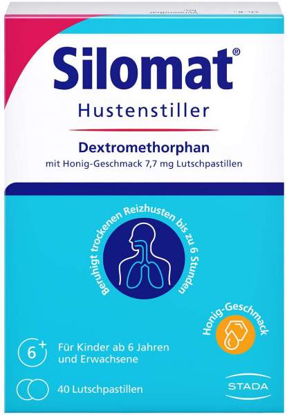 Silomat Hustenstiller DMP mit Honig Geschmack 7,7 mg 40 Lutschpastillen