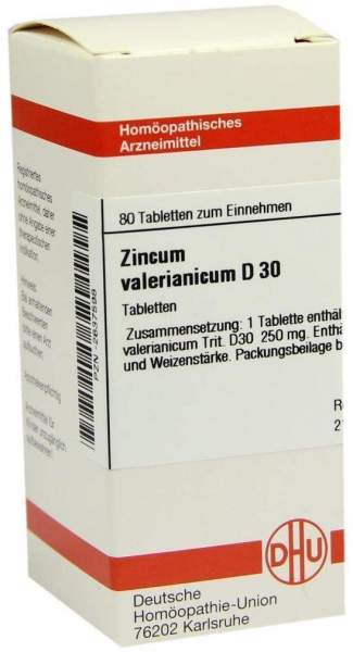 DHU Zincum Valerianicum D30 80 Tabletten