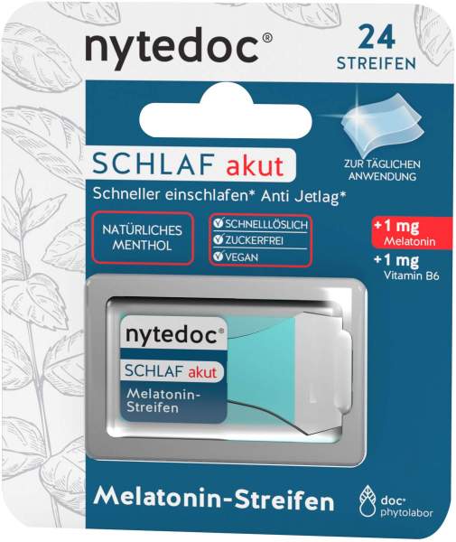 Nytedoc Schlaf Akut Melatonin Streifen 24 Stück