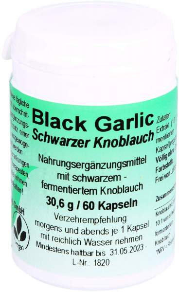 Black Garlic Schwarzer Knoblauch 60 Kapseln